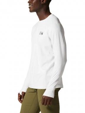 Mountain Hardwear Crater Lake Long Sleeve Crew férfi hosszú ujjú sport póló szürke színben 3