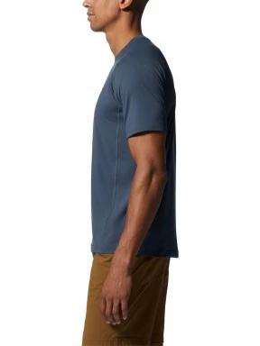 Mountain Hardwear Crater Lake Short Sleeve férfi rövid ujjú sport póló kék színben 3