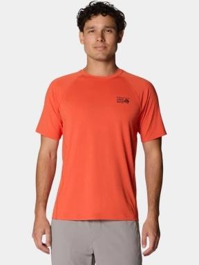 Mountain Hardwear Crater Lake Short Sleeve férfi rövid ujjú sport póló piros színben 1