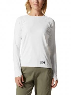 Mountain Hardwear Crater Lake Long Sleeve női hosszú ujjú sport póló szürke színben 1