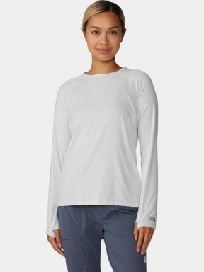 Mountain Hardwear Crater Lake Long Sleeve női hosszú ujjú sport póló szürke színben 1