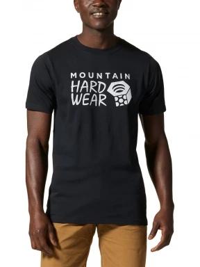 Mountain Hardwear MHW Logo Short Sleeve férfi rövid ujjú póló fekete színben 1