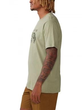 Mountain Hardwear MHW Logo Short Sleeve férfi rövid ujjú póló zöld színben 3