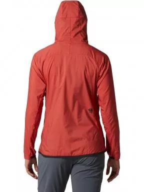 Mountain Hardwear Kor AirShell Hoody női széldzseki piros színben 3