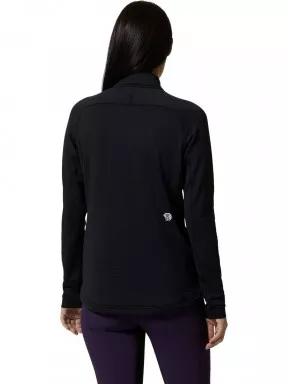 Mountain Hardwear Polartec Power Grid Half Zip Jacket női polár pulóver fekete színben 3