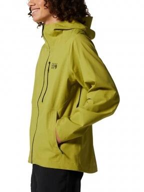 Mountain Hardwear Stretch Ozonic Jacket férfi esőkabát sárga színben 3