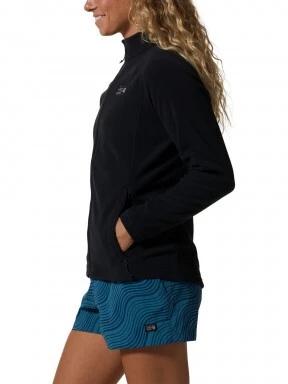 Mountain Hardwear Polartec Microfleece Full Zip női polár pulóver fekete színben 3