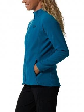 Mountain Hardwear Polartec Microfleece Full Zip női polár pulóver kék színben 3