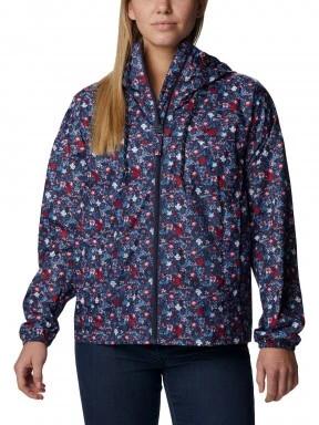 Columbia Flash Challenger Novelty Windbreaker női esőkabát kék színben 1