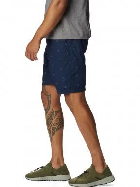 Columbia Washed Out Printed Short férfi rövidnadrág kék színben 3