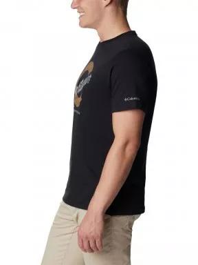 Columbia Csc Seasonal Logo Tee férfi rövid ujjú póló fekete színben 3