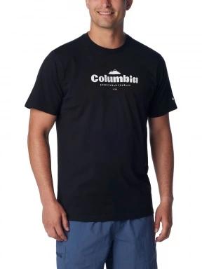 Columbia CSC Seasonal Logo Tee férfi rövid ujjú póló fekete színben 1