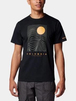 Columbia Csc Seasonal Logo Tee férfi rövid ujjú póló fekete színben 1