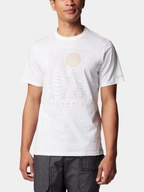 Columbia Csc Seasonal Logo Tee férfi rövid ujjú póló fehér színben 1
