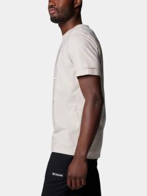 Columbia Csc Seasonal Logo Tee férfi rövid ujjú póló homok színben 3