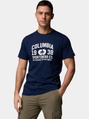 Columbia CSC Seasonal Logo Tee férfi rövid ujjú póló kék színben 1