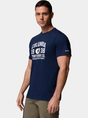 Columbia CSC Seasonal Logo Tee férfi rövid ujjú póló kék színben 3