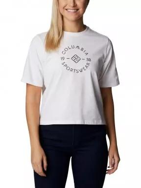 Columbia North Cascades Relaxed Tee női rövid ujjú póló fehér színben 1