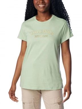 Columbia Columbia Trek Short Sleeve Graphic Tee női rövid ujjú póló zöld színben 1