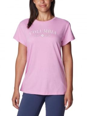 Columbia Columbia Trek Short Sleeve Graphic Tee női rövid ujjú póló rózsaszín színben 1
