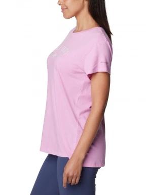 Columbia Columbia Trek Short Sleeve Graphic Tee női rövid ujjú póló rózsaszín színben 3