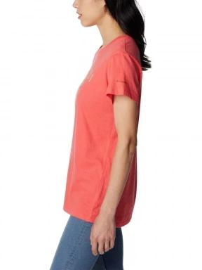Columbia Columbia Trek Short Sleeve Graphic Tee női rövid ujjú póló piros színben 3