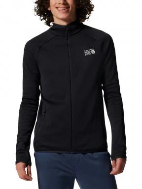 Mountain Hardwear Polartec Power Stretch Pro Jacket férfi polár pulóver fekete színben 1