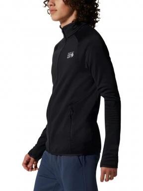 Mountain Hardwear Polartec Power Stretch Pro Jacket férfi polár pulóver fekete színben 3