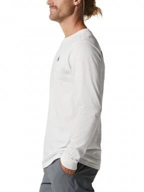 Mountain Hardwear MHW Logo ina Box Long Sleeve férfi hosszú ujjú póló szürke színben 3