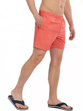 Fundango Bono Print Boardshort férfi fürdőnadrág rózsaszín színben 1