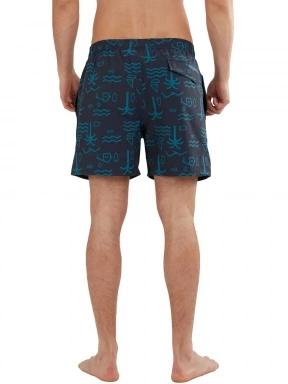 Fundango Bono Print Boardshort férfi boardshort kék színben 3