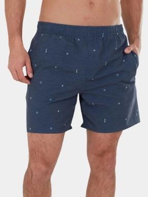 Fundango Bono Print Boardshorts férfi boardshort sötétkék színben 1