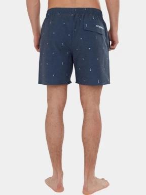 Fundango Bono Print Boardshorts férfi boardshort sötétkék színben 3