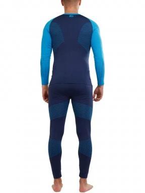 Fundango Seamless Baselayer Set férfi aláöltöző szett kék színben 3