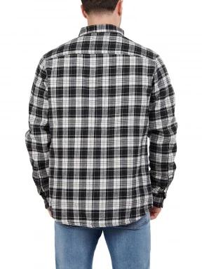 Fundango Roddy Lined Shirt férfi ingkabát fekete színben 3