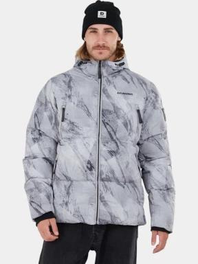 Fundango Ewan Puffer Jacket férfi átmeneti kabát szürke színben 1