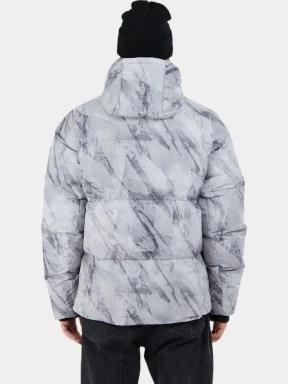 Fundango Ewan Puffer Jacket férfi átmeneti kabát szürke színben 3