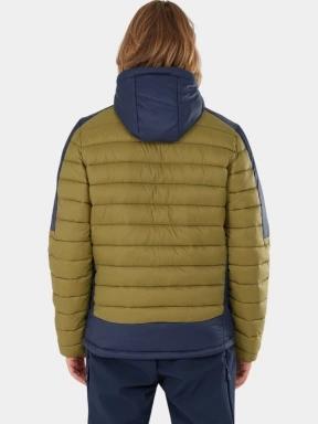 Fundango Matt Hooded Jacket férfi steppelt átmeneti kabát zöld színben 3