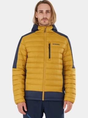 Fundango Matt Hooded Jacket férfi steppelt átmeneti kabát sárga színben 1