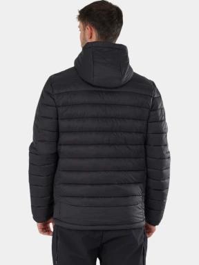 Fundango Matt Hooded Jacket férfi steppelt átmeneti kabát fekete színben 3