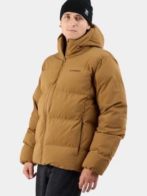 Fundango Newport Puffer Jacket férfi steppelt télikabát barna színben 1