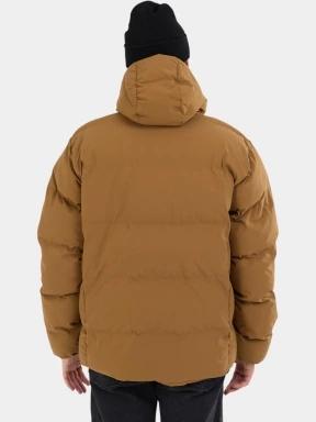 Fundango Newport Puffer Jacket férfi steppelt télikabát barna színben 3