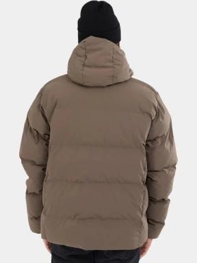 Fundango Newport Puffer Jacket férfi steppelt télikabát barna színben 3