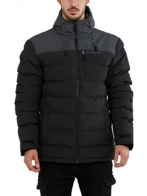 Fundango Passat Padded Jacket férfi utcai kabát fekete színben 1