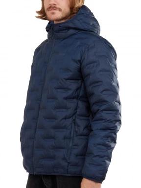 Fundango Smoke Hooded Jacket utcai kabát kék színben 1
