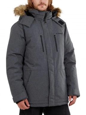 Fundango Spirit Parka Jacket férfi télikabát szürke színben 1