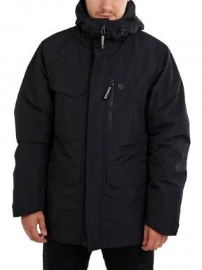 Fundango Perill Parka Jacket férfi utcai kabát fekete színben 1
