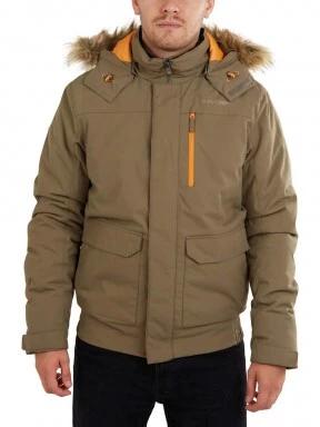 Fundango Carbone Bomber Jacket férfi utcai kabát barna színben 1