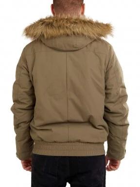 Fundango Carbone Bomber Jacket férfi utcai kabát barna színben 3