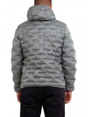 Fundango Smoke Hooded Jacket férfi utcai kabát szürke színben 3